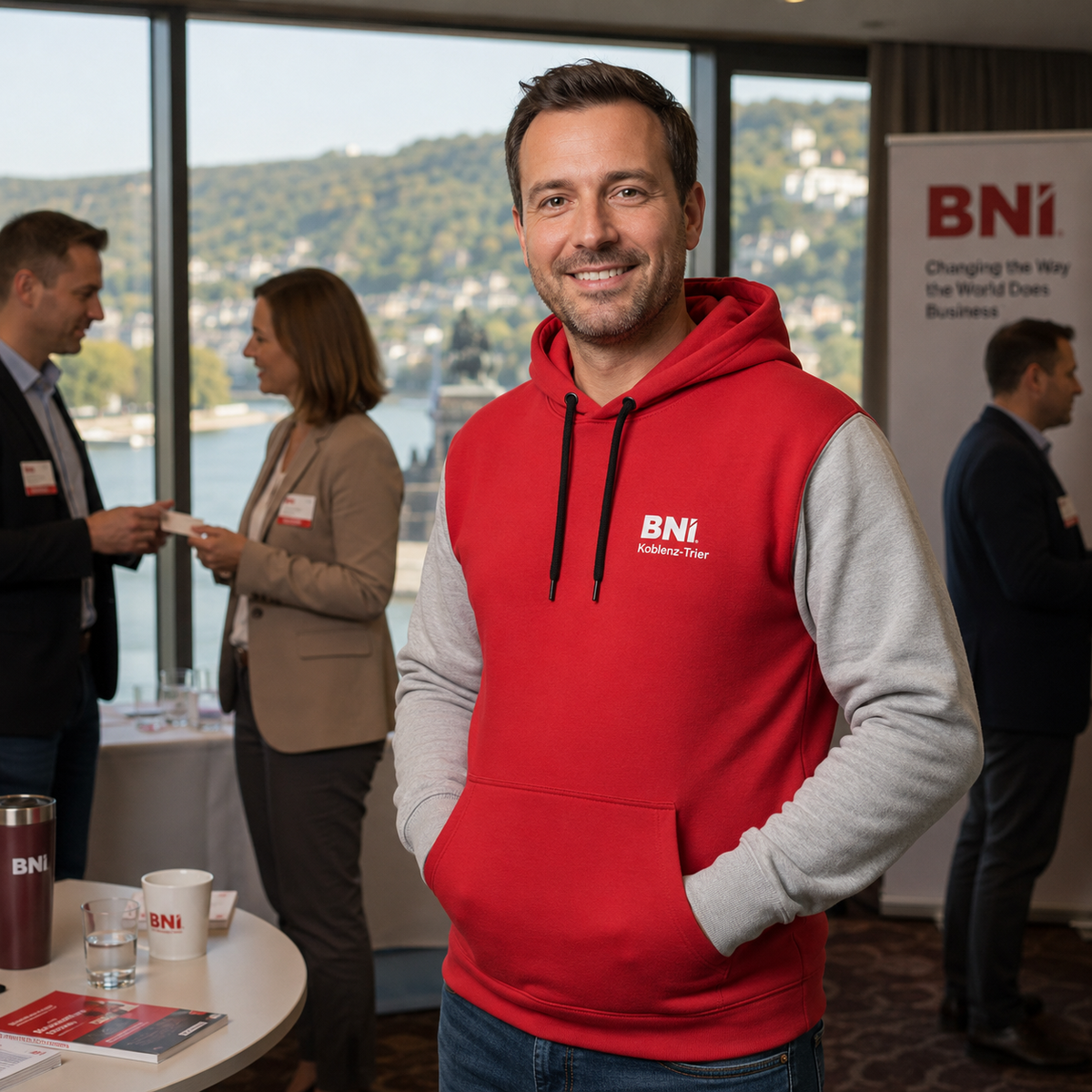 Kapuzenpullover – Koblenz-Trier, Logo klein