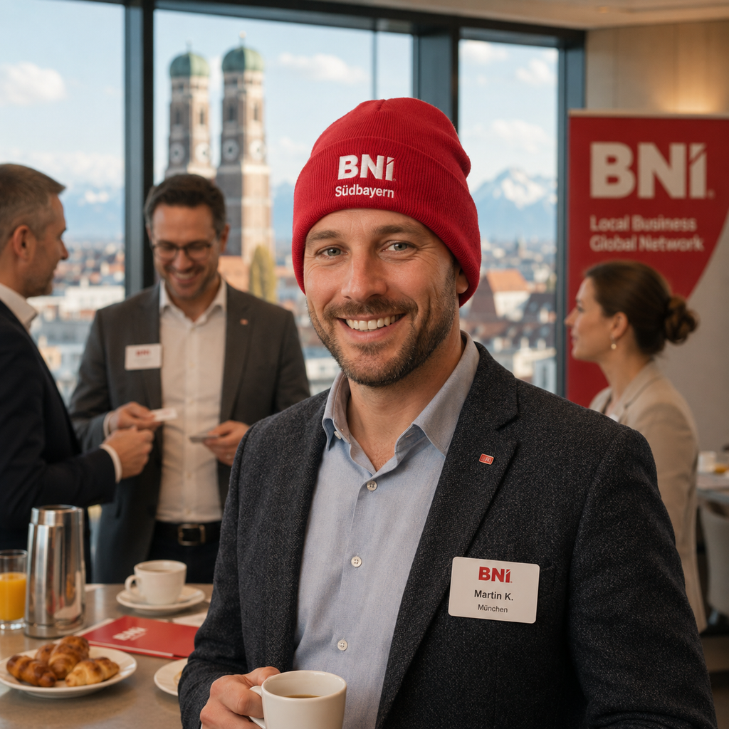 Beanie – Südbayern, BNI-Mütze mit Chapter-Branding