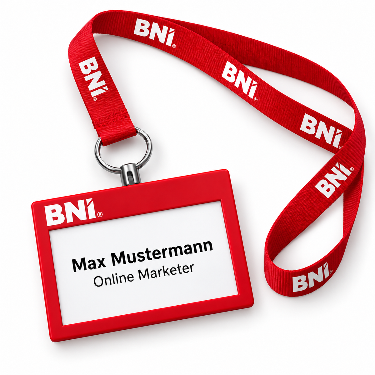 BNI Lanyard mit Namensschild