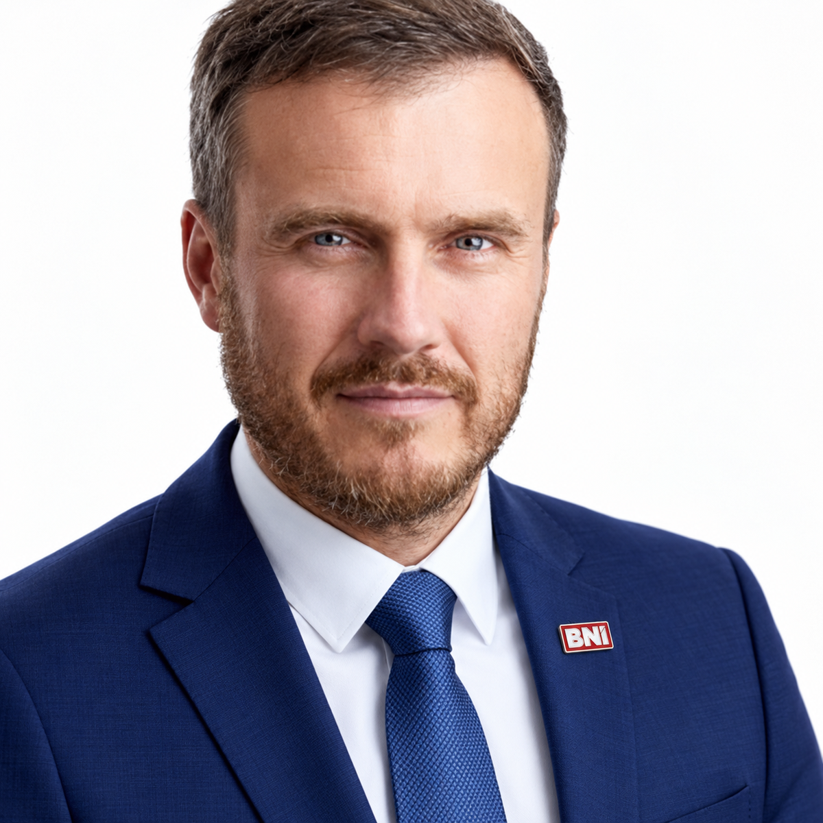 Roter BNI Pin
