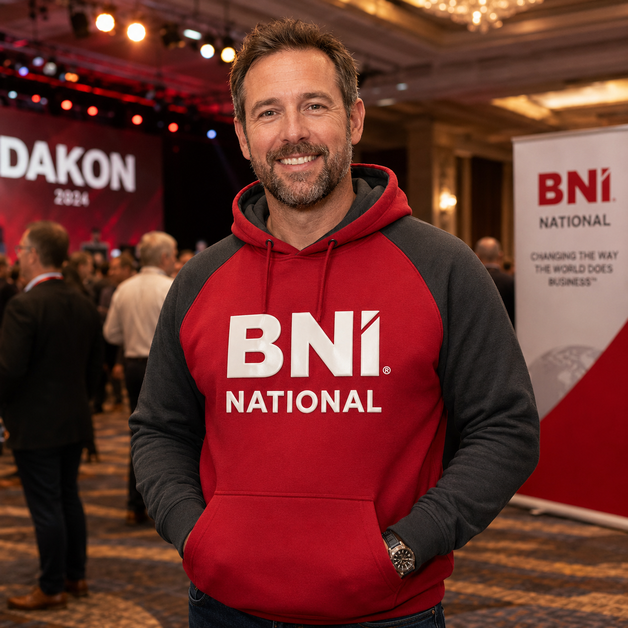 Kapuzenpullover National Bicolor Groß