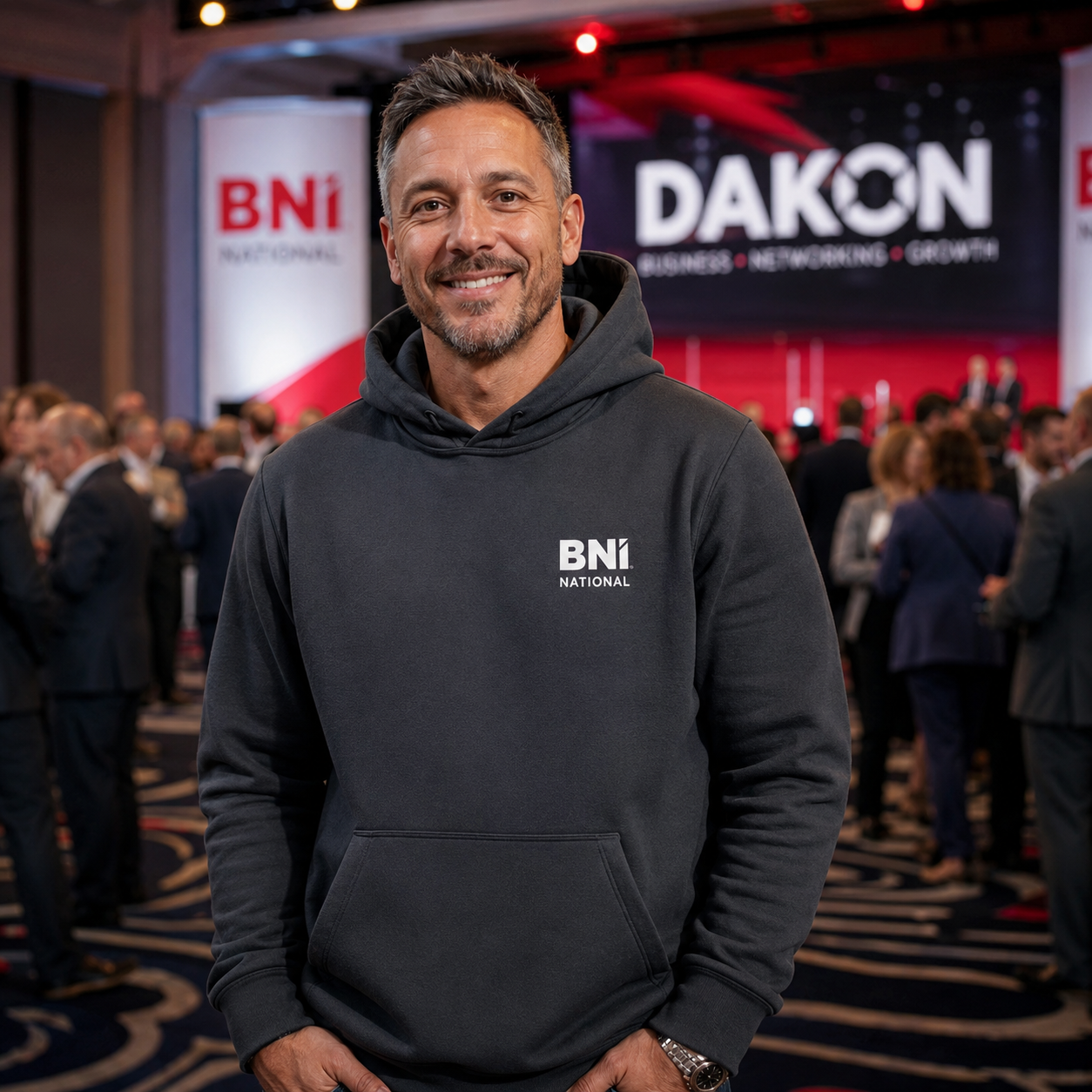 Kapuzenpullover National Grau Klein