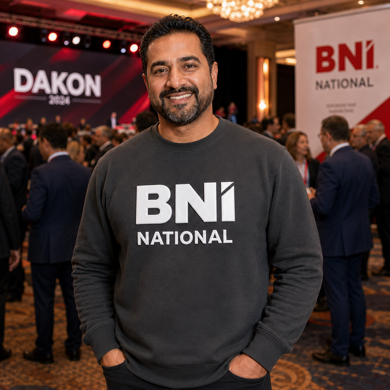 Sweatshirt National Grau Groß