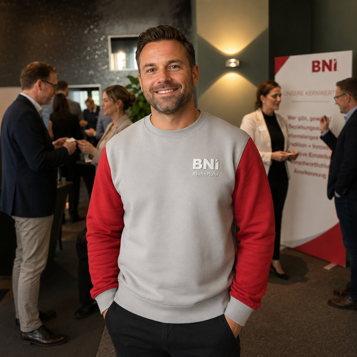 Sweatshirt RheinRuhr Grau Klein
