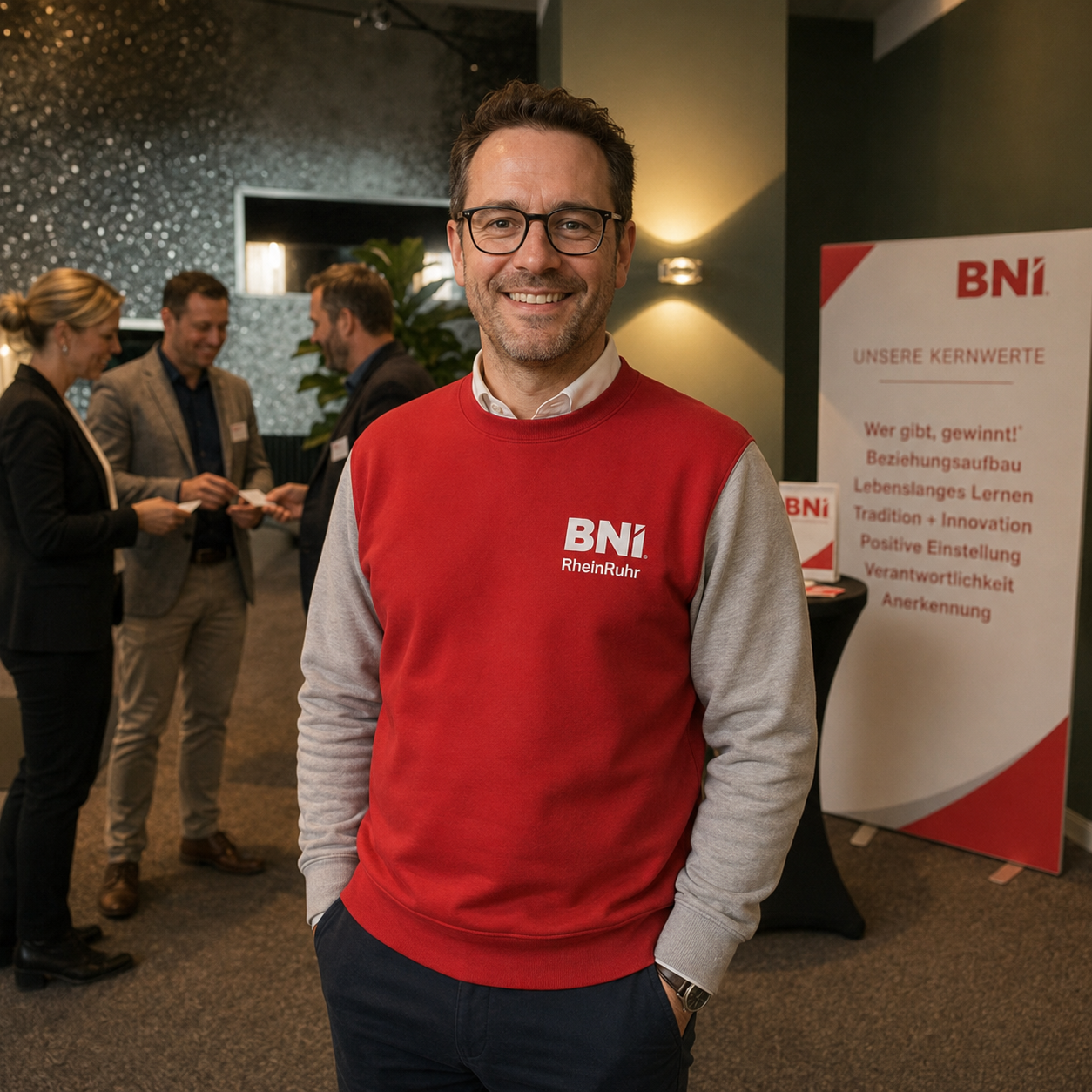 Sweatshirt RheinRuhr Rot Klein